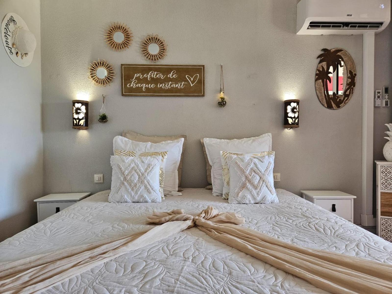 L'Oiseau Du Paradis Vue Mer Studio A Saint Francois A 100 M De La Plage Екстериор снимка